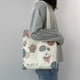 thumbnail image 5 of Bolsa de lona Desiderio para mujer, bolsa de mano con cremallera, bolsa de mano, bolsas reutilizables para comestibles, bolsas para libros, 5 of 5