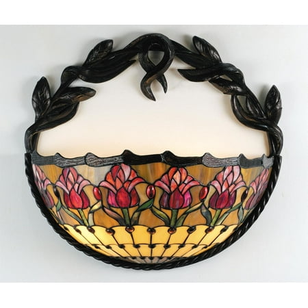 17"W Colonial Tulip Wall Sconce