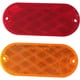 MAXXHAUL 50016 Réflecteurs Ovales 10 Rouge-10 Ambre Auto-Adhésif Ou Point de Montage de Forage, 20 Paquets – image 2 sur 4