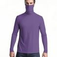 thumbnail image 3 of Plebaso Womens UPF 50+ Sun Shirts with Face Cover Mens Sun Protection Tops Long Sleeve Lightweight Pullover, 3 of 7