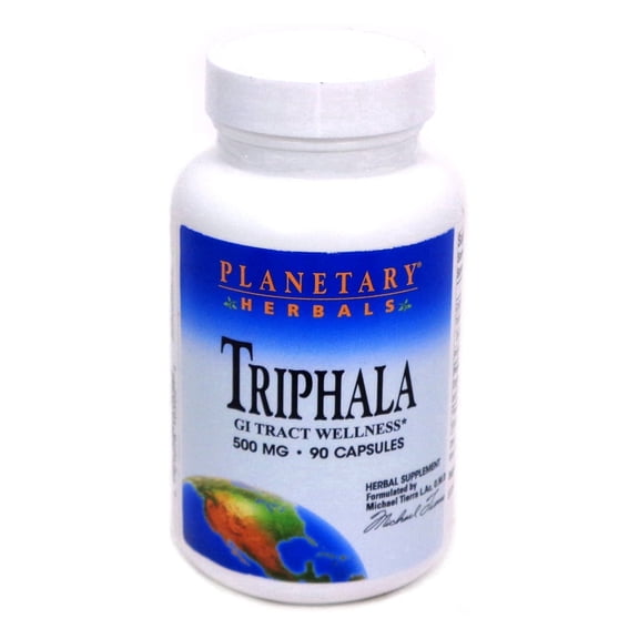 Planetary Herbals Triphala Internal Cleanser 500 mg 90 Capsule