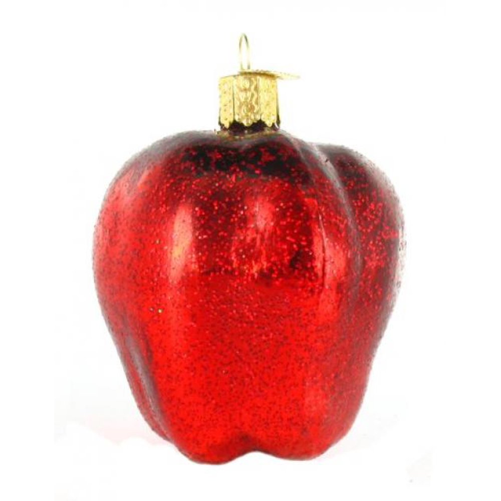 Old World Christmas Red Delicious Apple Glass Blown Ornament Walmart