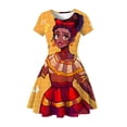 thumbnail image 1 of Encanto Isabella Mirabel Vestido de verano con estampado de dibujos animados para niñas Vestido de fiesta de cumpleaños Minnie Mouse Donald Duck Casual Kids Vestido2T (Etiqueta 100) Gao Jinjia LED, 1 of 2