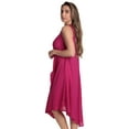 thumbnail image 2 of Riviera Sun Women's Sleeveless Umbrella Dresses - Stylish and Breezy Summer Fashion (Fuchsia With Buttons, Medium), 2 of 3