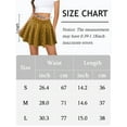 thumbnail image 7 of FEOYA Womens Pleated Skirt School Ladies Uniform Skirt Plaid Mini Skater Skirt Cheer Skirt High Waist Casual Slimming A Line Skirt L, 7 of 7