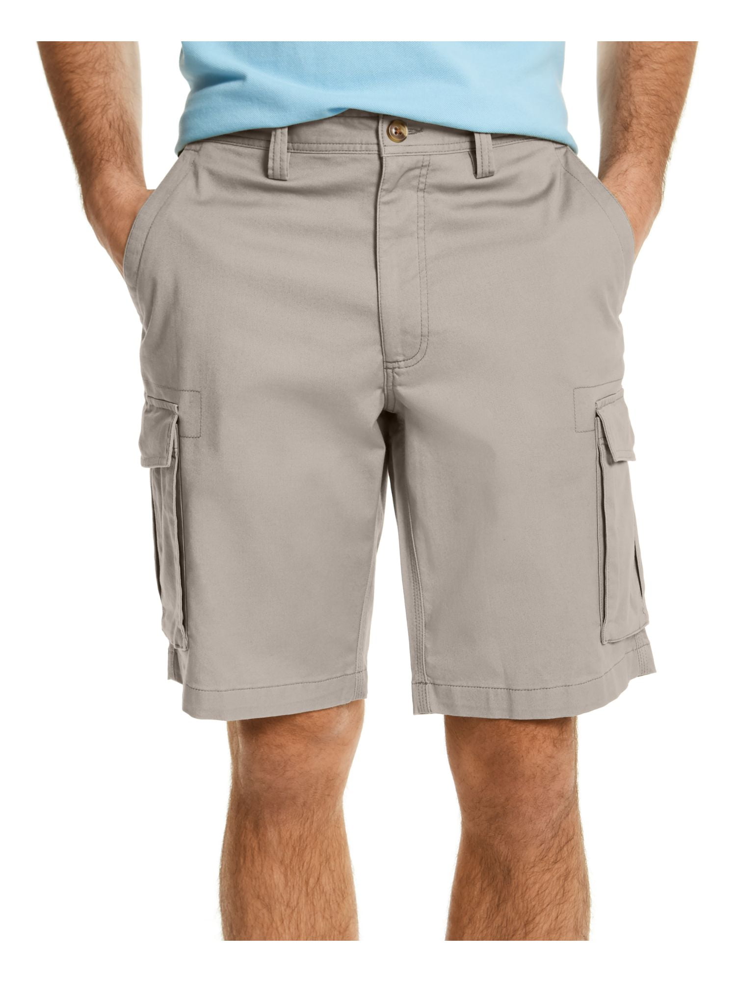 CLUBROOM Mens Beige Classic Fit Cargo 