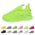 thumbnail image 2 of XIMIN Women's Chunky Platform Sneakers Colorblock Stylish Cute Chunky Dad Shoes Slip On Breathable Running Shoes Lightweight Glitter Rhinestone Walking Shoes, 2 of 8