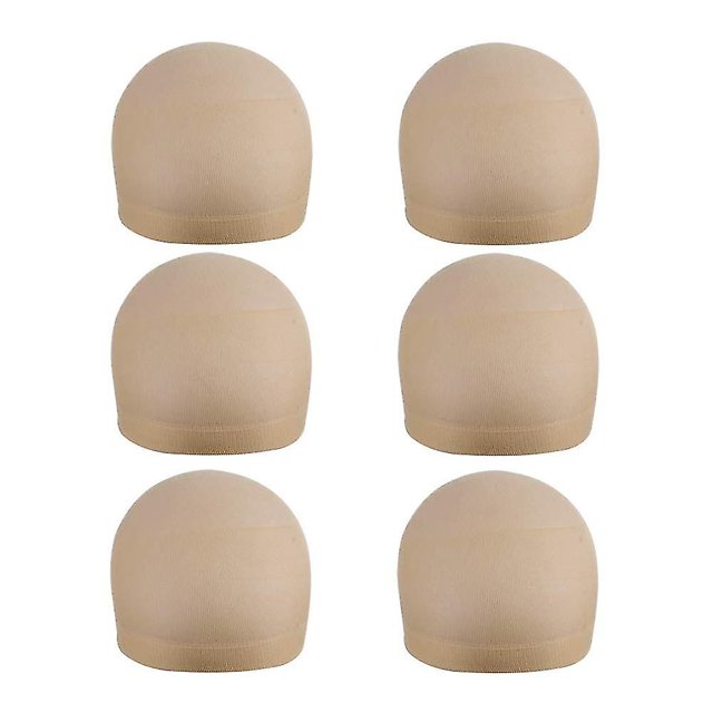 Gorro de peluca de fibra de bambú Cómodo gorro de peluca elástico que se usa debajo de las pelucas (beige) LingWen 8390613723888