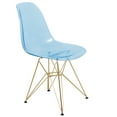 thumbnail image 1 of LeisureMod Cresco Molded Eiffel Side Chair with Gold Base, 1 of 3