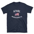 thumbnail image 1 of Athol Massachusetts Patriot Men's Cotton T-Shirt, 1 of 1