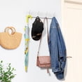 thumbnail image 2 of Perchero de pared OUTNILI de metal blanco resistente con ganchos dobles, 2 of 7