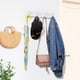 thumbnail image 2 of Perchero de pared OUTNILI de metal blanco resistente con ganchos dobles, 2 of 7