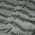 thumbnail image 5 of Wrapables® Lightweight Musical Notes Long Scarf, Gray, 5 of 5