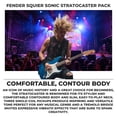 thumbnail image 3 of Fender Squier Sonic Stratocaster Pack - Sapphire Blue Transparent Bundle with Frontman 10G Amp, Gig Bag, Instrument Cable, Strap, and Picks, 3 of 4