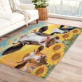 thumbnail image 1 of Cow Rugs for Living Room - 4x5 Rug - Cow Rug - Funny Farm Animal Area Rug - Sunflower Dairy Cow Rugs - Farmhouse Cattle Carpet, 1 of 7