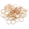 thumbnail image 1 of 60 piezas de llaveros de metal con hebilla para bolso, accesorios para llaveros DIY, hebilla de aleación de zinc (dorada), 1 of 6