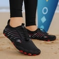 thumbnail image 2 of lnmuld Men Women Barefoot Shoes Breathable Mesh Shoes for Water Yoga Fitness Hiking Color:Black,Size:8.5, 2 of 5