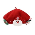 thumbnail image 4 of Milageto Christmas Hat French for Holiday Traveling Cosplay Hat Red, 4 of 8