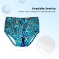 thumbnail image 2 of Pofeuu Beautiful Blue Peacock Print Soft Cotton Underwear Girls'Briefs Soft Undies, 2 of 7