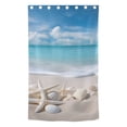 thumbnail image 2 of Beach Shells Sea Blackout Curtain Panels Drapes Privacy Assured with Light Filtering Curtains for Living room Bedroom Bathroom Window, 2 of 6