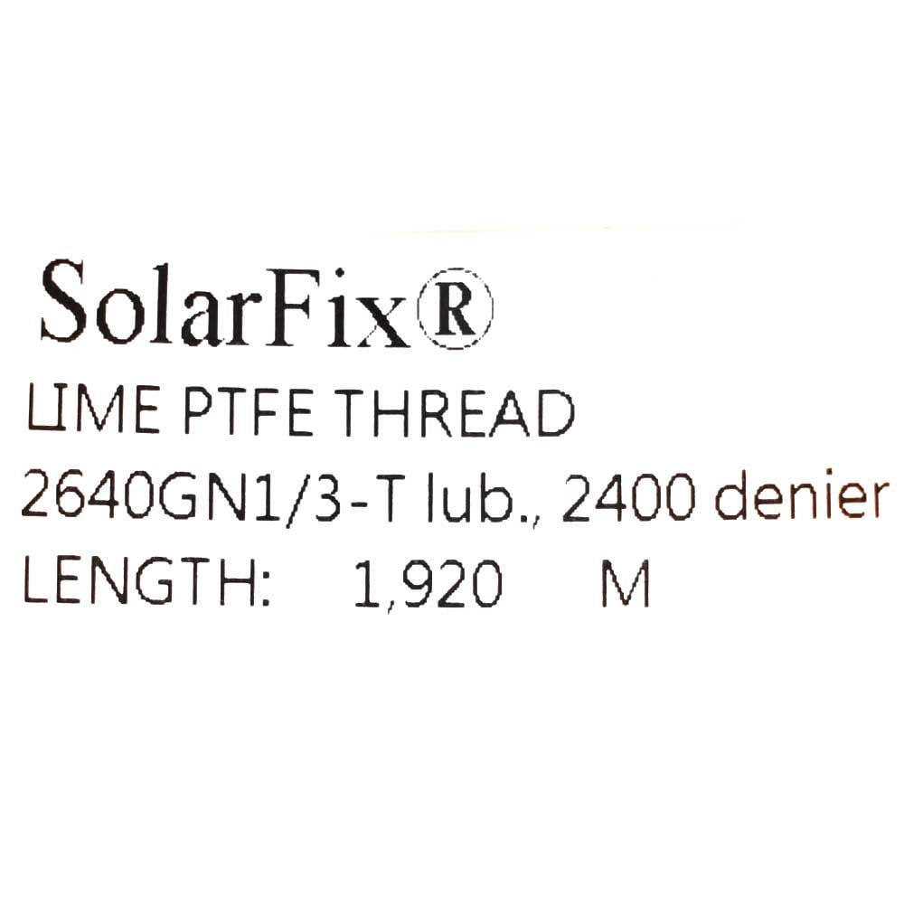 SolarFix Boat PTFE Thread 2640GN1/3-T | 2400 Denier Lime Green 1920m