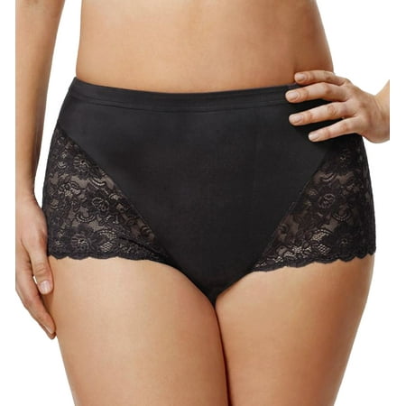 Women s Elila 3311 Cheeky Stretch Lace Panties (Black XL)