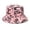 Pink, variant on Bucket Hats Letter Print Fisherman Hat for Outdoor Activities Uni Cap with Unique Typography Style for Sun and Casual Party Wear Black