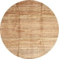 thumbnail image 1 of Ahgly Company Indoor Round Contemporary Orange Abstract Area Rugs, 4' Round, 1 of 6