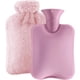 thumbnail image 1 of Botella de agua caliente JM con funda de felpa suave 2 litros rosa, 1 of 5