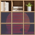 thumbnail image 4 of Collapsible Oxford Fabric Storage Cubes with Handles, Large Mid Foldable Oxford Cloth Bins Set of 2/6, Closet Organizers for Shelves Clothes Home Kitchen Toy - Sunset Minimalist-2, 4 of 7