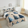 thumbnail image 3 of Feelyou Blue Xmas Tree 01, Merry Christmas Twin Comforter Sets, Princess Fairy Tale Reversible Bedding Set, Breathable Home Decor,2-Piece, 3 of 8