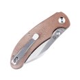 thumbnail image 3 of Kansept Nesstreet Folding Pocket Knife 3.58'' CPM-S35VN Blade,Brown Micarta Handle,K1039A1, 3 of 10