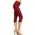 thumbnail image 2 of Jvini Women's Pull On Capri Pants Stretch Knit Denim Jeggings With Pockets, 2 of 4