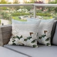 thumbnail image 4 of White Blanc Pillow Covers 2 Pack Rustic Flowers Floral Plants Farmhouse Botanical Pillowcase Waterproof Outdoor Throw Pillow Cover for Patio Garden Square Cushion 24”x24”, 4 of 9
