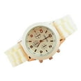 thumbnail image 3 of Resicozy Women Men Ladies Fashion Silicone Quartz Watch Casual Unisex Wrist Watch Hot Pink, 3 of 3