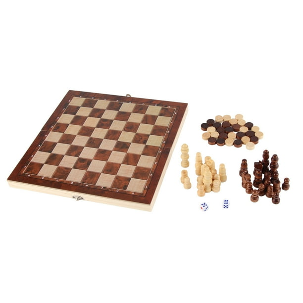 Juego De Ajedrez De , Tablero De Ajedrez, Juego De Estrategia Para Dos Personas Con Damas, Juego De Ajedrez Portátil Liviano Para Familiares Y Amigos, Campamento En La Playa En