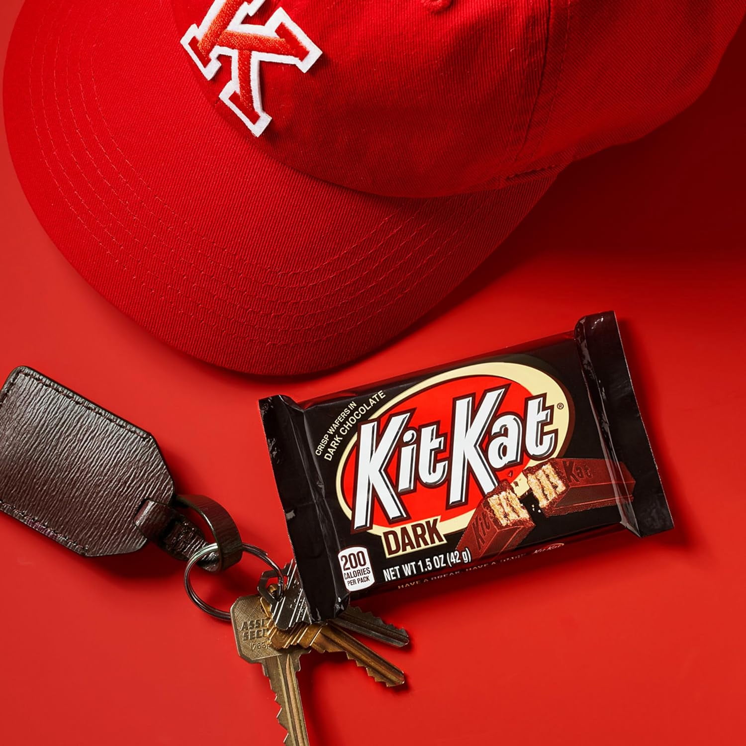 KIT KAT Dark Chocolate Wafer Candy Bars, 1.5 oz (24 Count)