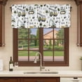 thumbnail image 6 of 2 Pack Valances for Window, Cartoon Tractor Short Curtains for Kitchen Bedroom Living Room, Cute Digger Shovel Truck Country Car Rod Pocket Small Window Treatment Valance Drapes 42 x 12 Inch, 6 of 8