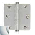 thumbnail image 4 of Baldwin 1435150I 0.25 in. Radius Mortise Hinge, Satin Nickel - 3.5 x 3.5 in., 4 of 7