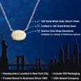 thumbnail image 2 of Gem Stone King 10K White Gold White Ethiopian Opal Pendant Necklace for Women | 0.32 Cttw | Gemstone Birthstone | Oval Cabochon 6X4MM | With 18 inch Chain, 2 of 6