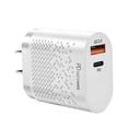 thumbnail image 1 of Cargador Adaptador de carga USB dual 20W QC3.0 Cargador portátil para teléfono portátil, blanco, enchufe de EE. UU. tholdsy  EL000994-04, 1 of 2