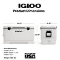 thumbnail image 6 of Igloo 100 QT Latitude Marine Ultra Hard-Sided Cooler, White and Moonscape Gray, 6 of 13