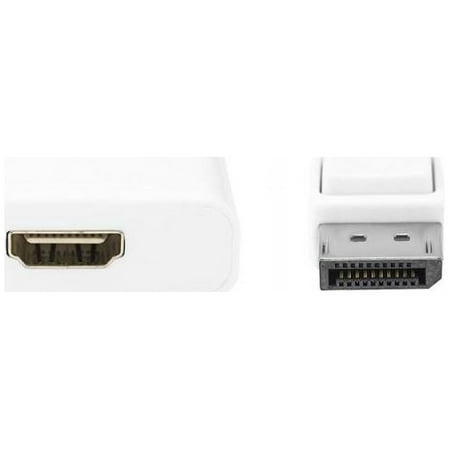 UPC: 0853920000359 | DISPLAYPORT TO HDMI ADAPTER M/F WHITE