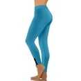 thumbnail image 2 of MASRIN Yoga Pants for Women High Waisted Butt Lifting Stretch Workout Leggings Gym Casual Solid Color Athletic Tights Light Blue XS, 2 of 9