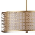 thumbnail image 5 of Safavieh Giotta 18 in. Dia. Drum Pendant Light, Antique Gold, 5 of 5