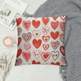thumbnail image 2 of COMIO  Valentines Day Pillow Covers  Mother's Day Anniversary Decor Pillowcase Red Love Heart Decorative Valentines Throw Pillows Valentines Decor Outdoor Cushion Case, 2 of 5