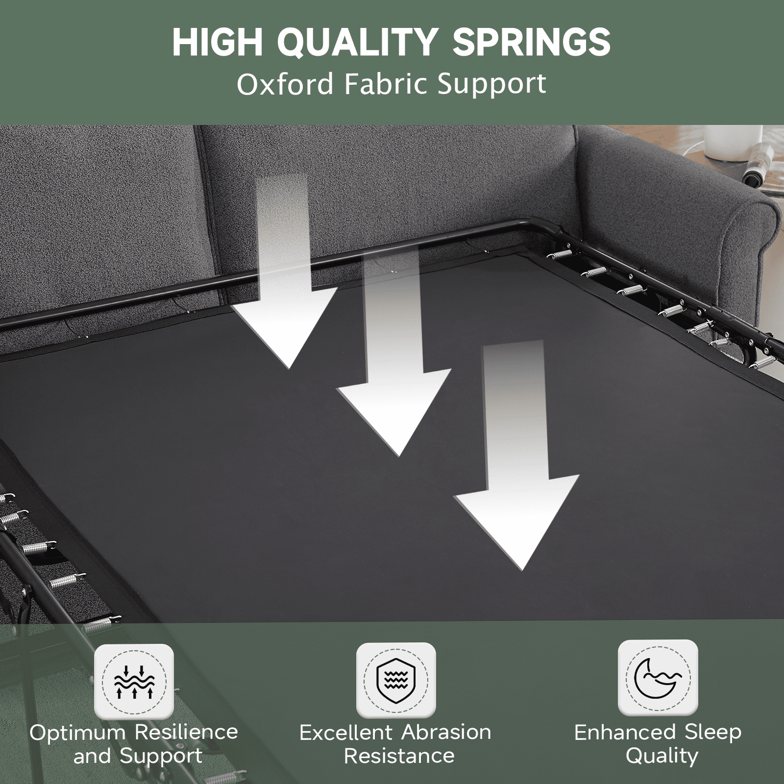 Full Sleeper Sofa Bed, 2-in-1 Pull Out Couch w/Mattress & USB Charging, Compact Loveseat for Small Spaces, Living Room & Bedroom, Dark Grey
