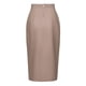 thumbnail image 5 of Txlixc Vestido de Midi de mujer, elegante cintura alta, tenedor sólido para adelgazar vestido de otoño, adecuado para fiestas de oficina Txlixc moda, 5 of 7
