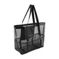 thumbnail image 1 of Bolsa de Playa de Malla Perfecl Equipaje Fin de Semana Noche Deporte Viaje Negro, 1 of 8