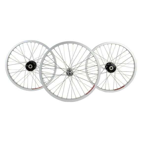 Wheel Master 20in Alloy Trike SET B/O 3/8x100mm 36H Rim Brake Clincher Silver